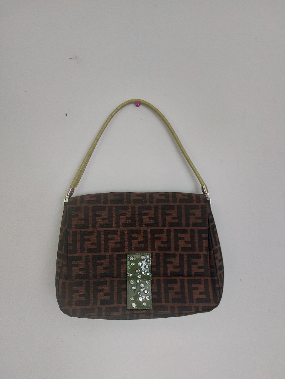 Brown Zucca Monogram Flap Baguette Bag - Picture 11 of 11